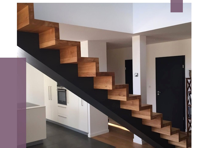 Изготовление деревянных лестниц в Комсомольске-на-Амуре от 86734 руб. | ПРОЛЁТ-Кмс