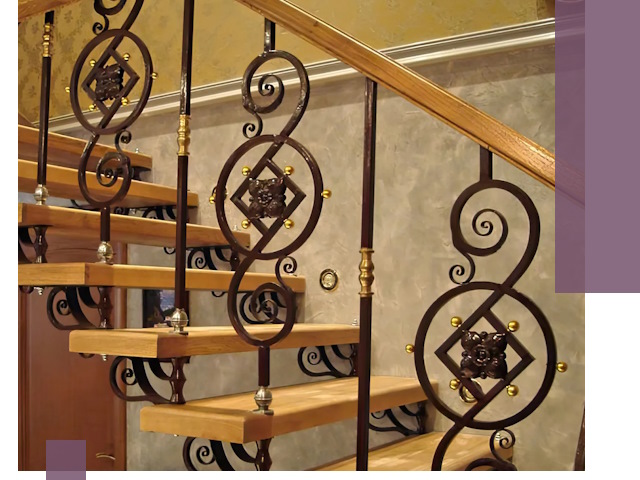 Изготовление кованых лестниц под ключ в Комсомольске-на-Амуре