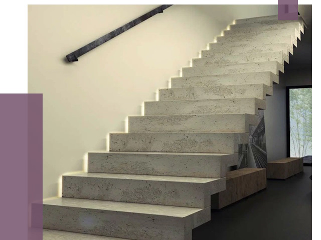 Облицовка бетонных лестниц в Комсомольске-на-Амуре от 4592 руб/м2