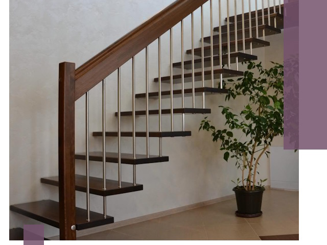 Лестницы на больцах под ключ в Комсомольске-на-Амуре – изготовление и монтаж