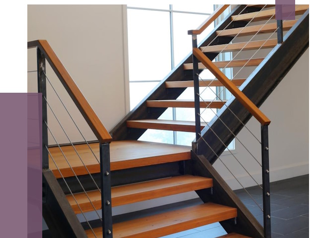 Изготовление лестниц на металлокаркасе в Комсомольске-на-Амуре от 18877 руб. | ПРОЛЁТ-Кмс