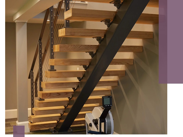 Лестницы на монокосоурах под ключ в Комсомольске-на-Амуре - изготовление и монтаж