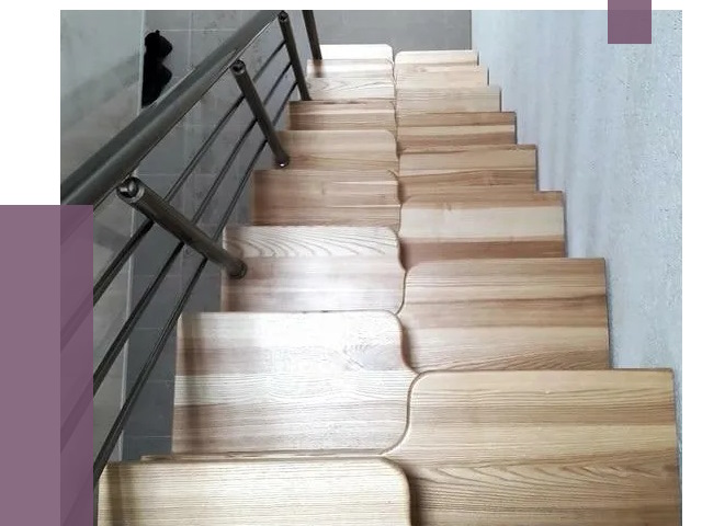 Лестницы гусиный шаг в Комсомольске-на-Амуре от 13010 руб. под ключ | ПРОЛЁТ-Кмс