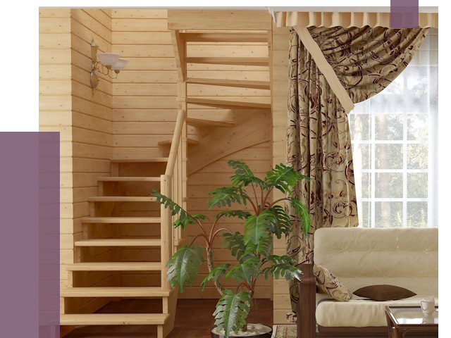 Лестницы для дачи в Комсомольске-на-Амуре от 75765 руб.  | ПРОЛЁТ-Кмс