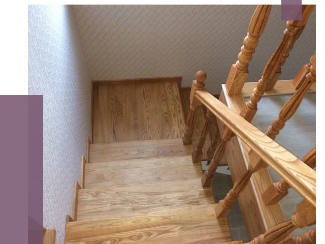 Сосновые лестницы в Комсомольске-на-Амуре под ключ от 8061 руб.  | ПРОЛЁТ-Кмс