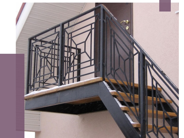 Металлические перила в Комсомольске-на-Амуре от 4286 руб.  | ПРОЛЁТ-Кмс