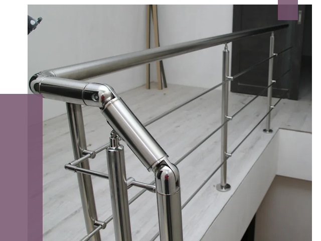 Перила из нержавеющей стали в Комсомольске-на-Амуре от 8980 руб. под ключ | ПРОЛЁТ-Кмс