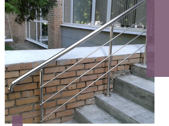 Перила из нержавеющей стали высокого качества в Комсомольске-на-Амуре