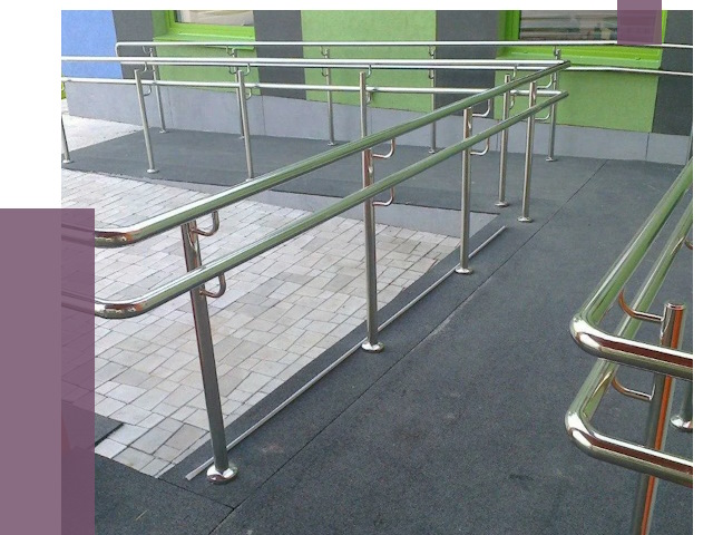 Ограждения пандусов в Комсомольске-на-Амуре от 4337 руб. монтаж | ПРОЛЁТ-Кмс