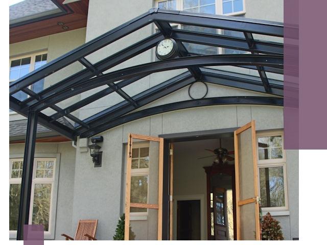 Изготовление и монтаж навесов и козырьков в Комсомольске-на-Амуре