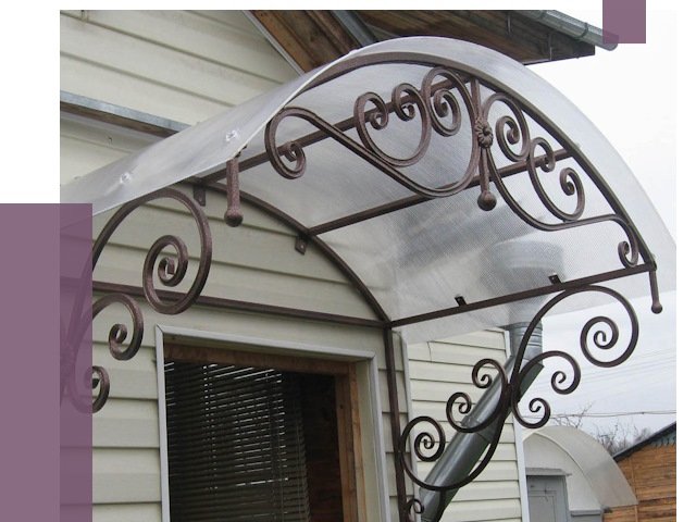 Изготовление козырьков в Комсомольске-на-Амуре от 7347 руб. — заказать | ПРОЛЁТ-Кмс