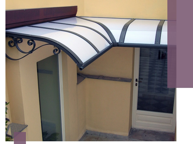 Монтаж козырьков любой сложности в Комсомольске-на-Амуре под ключ