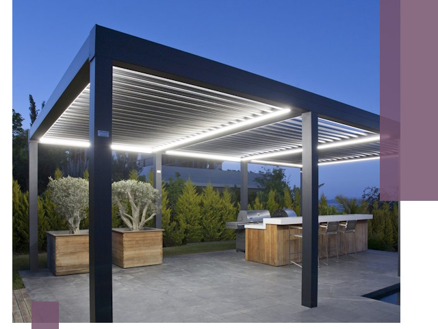 Навесы отдельно стоящие под ключ в Комсомольске-на-Амуре из металла и поликарбоната