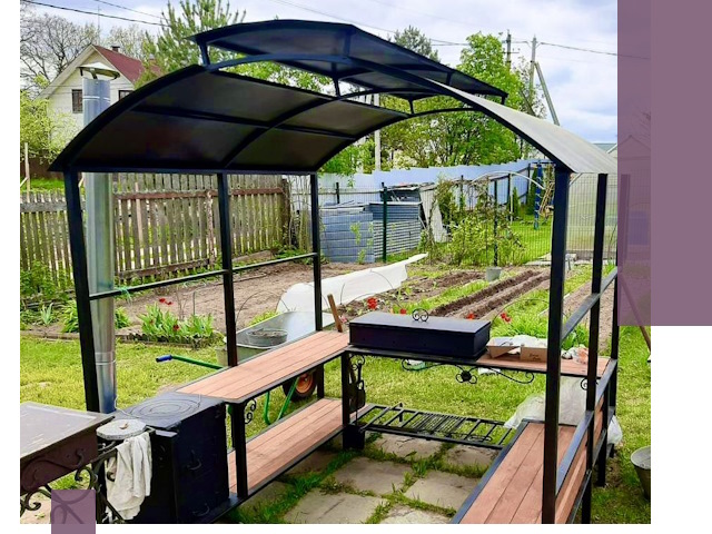 Навесы для барбекю в Комсомольске-на-Амуре: изготовление, монтаж и демонтаж