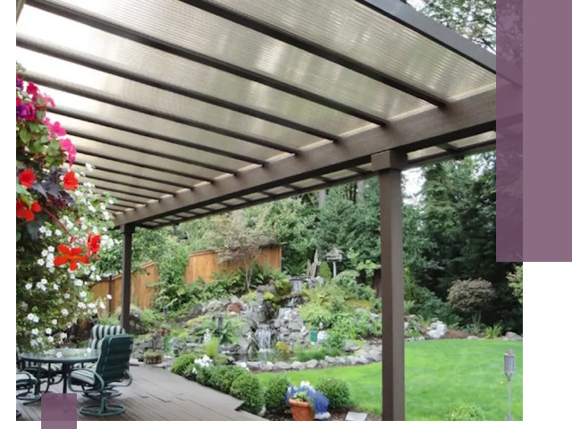 Навесы из поликарбоната под ключ в Комсомольске-на-Амуре быстро и надёжно