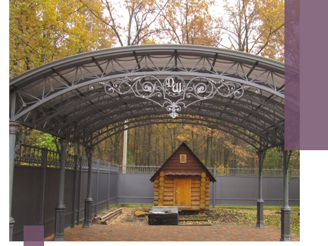 Кованые навесы премиум-класса под заказ в Комсомольске-на-Амуре