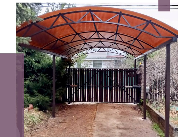 Арочные навесы в Комсомольске-на-Амуре от 12704 руб. — изготовление и монтаж | ПРОЛЁТ-Кмс