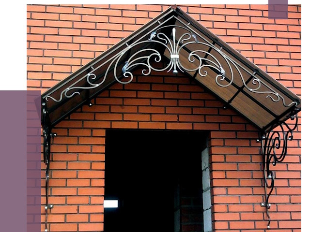 Металлические козырьки в Комсомольске-на-Амуре от 10663 руб. 