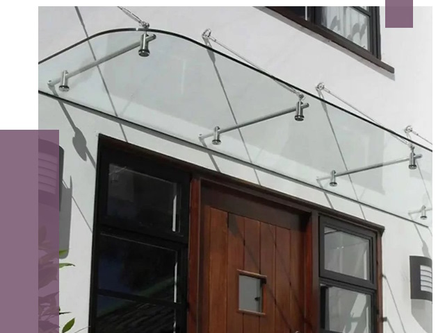 Стеклянные козырьки в Комсомольске-на-Амуре от 18877 руб. | ПРОЛЁТ-Кмс