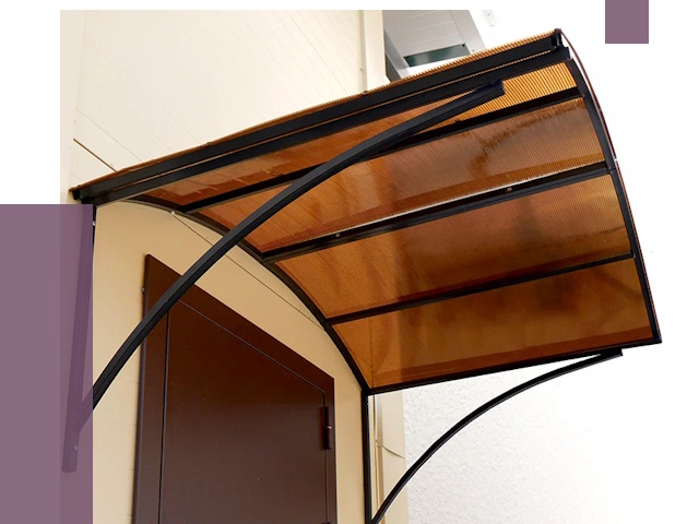 Недорогие козырьки в Комсомольске-на-Амуре от 7571 руб.  | ПРОЛЁТ-Кмс