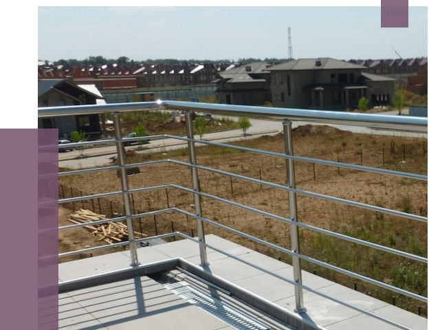 Парапеты из нержавеющей стали в Комсомольске-на-Амуре от 7959 руб. за м² | ПРОЛЁТ-Кмс