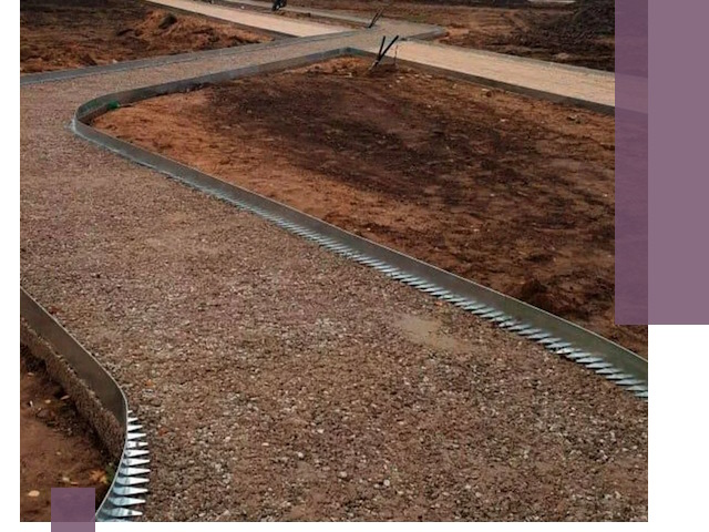 Металлические бордюры под ключ в Комсомольске-на-Амуре — изготовление и монтаж