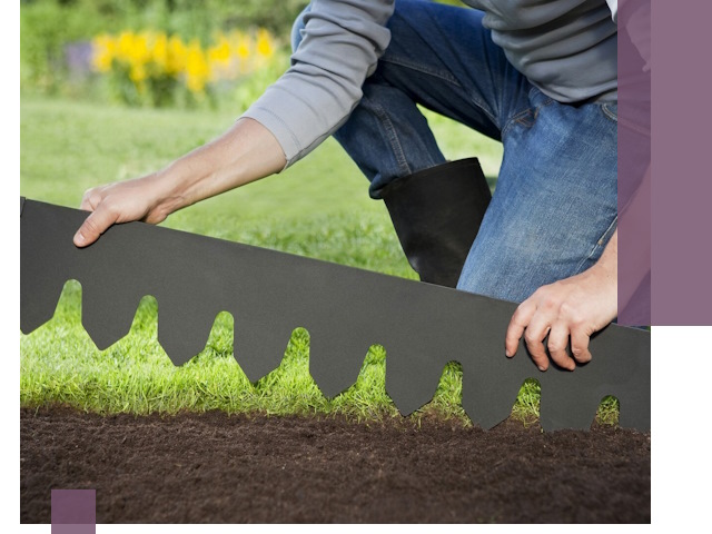 Металлические бордюры для газона в Комсомольске-на-Амуре — изготовление и монтаж