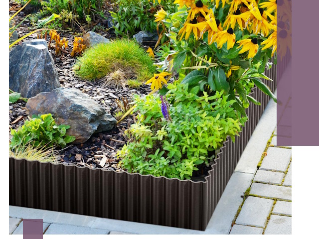 Металлические бордюры для клумб в Комсомольске-на-Амуре — производство и монтаж