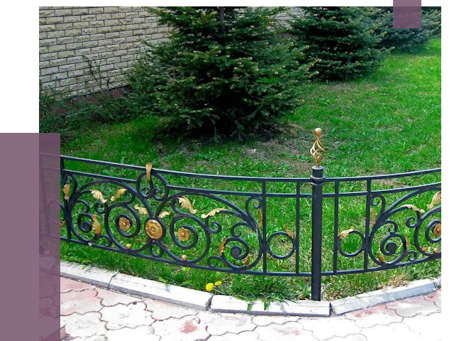 Кованые газонные ограждения в Комсомольске-на-Амуре от 7602 руб. — ПРОЛЁТ-Кмс