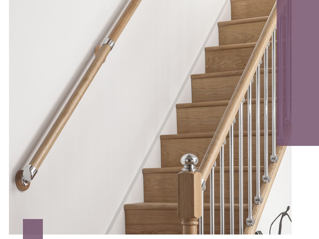 Пристенные поручни из стали и нержавейки под монтаж в Комсомольске-на-Амуре